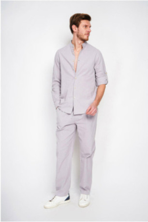 Chemise - SECRET DU LIN - Gris Perle