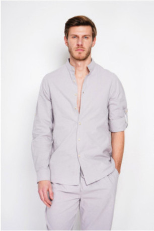 Chemise - SECRET DU LIN - Gris Perle