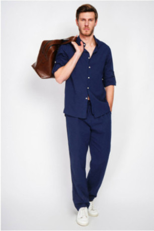 Chemise - SECRET DU LIN - Marine
