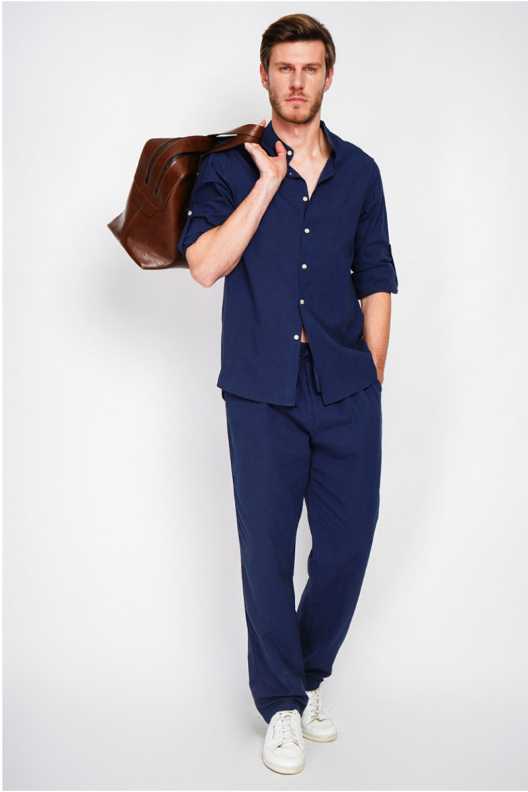 Chemise - SECRET DU LIN - Marine