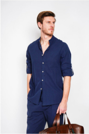 Chemise - SECRET DU LIN - Marine