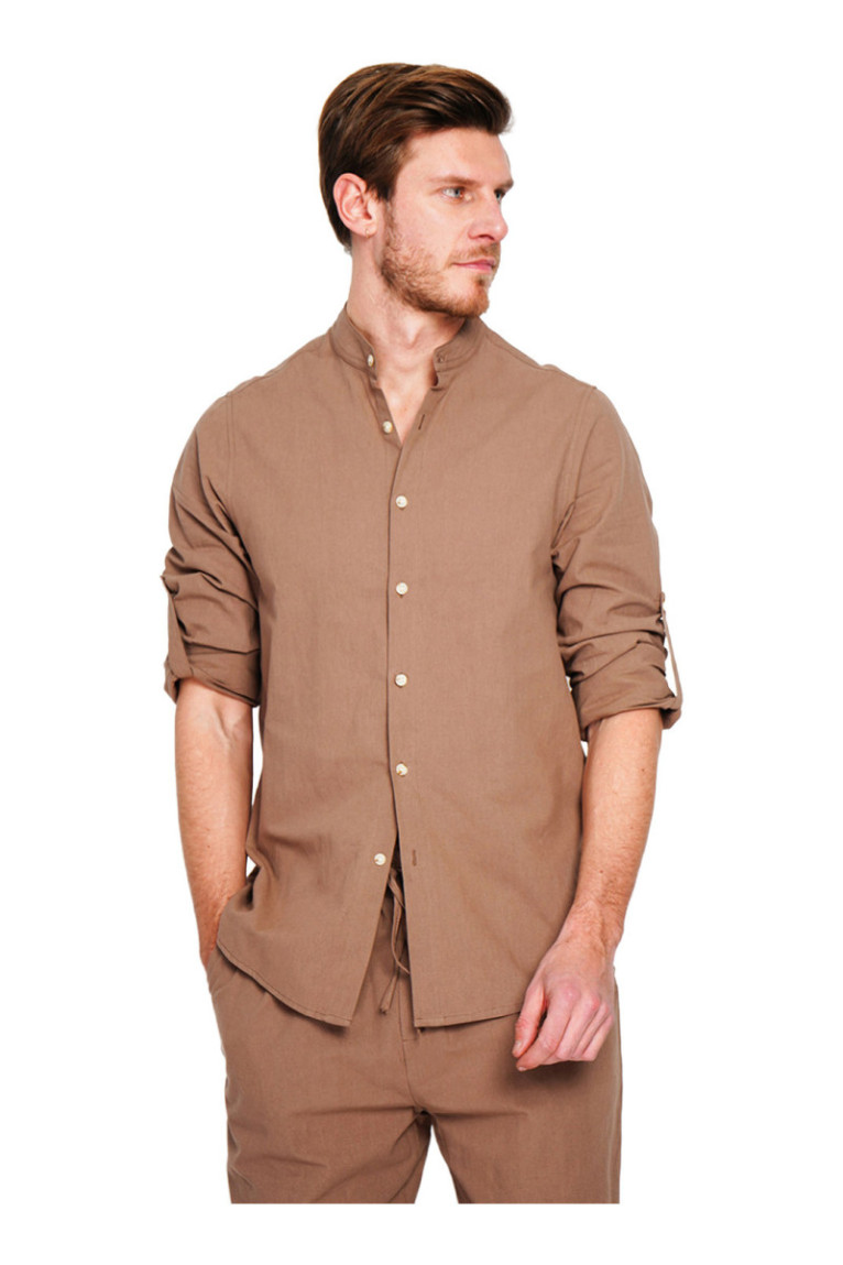Chemise - SECRET DU LIN - Marron