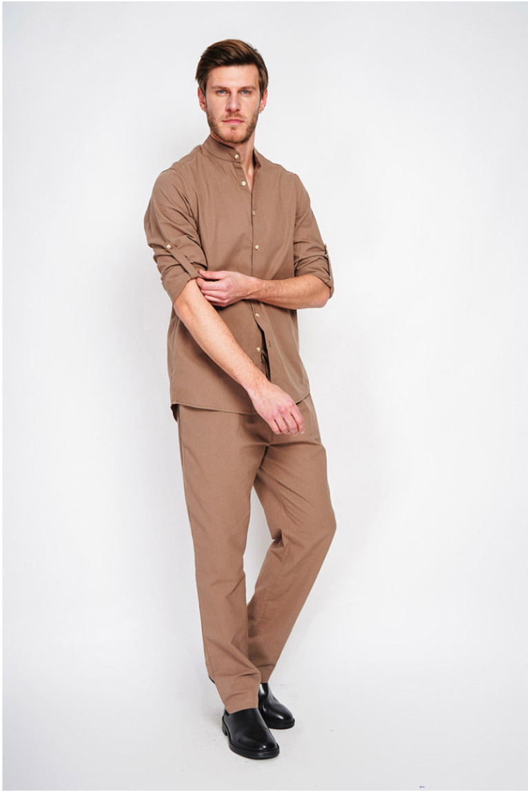 Chemise - SECRET DU LIN - Marron