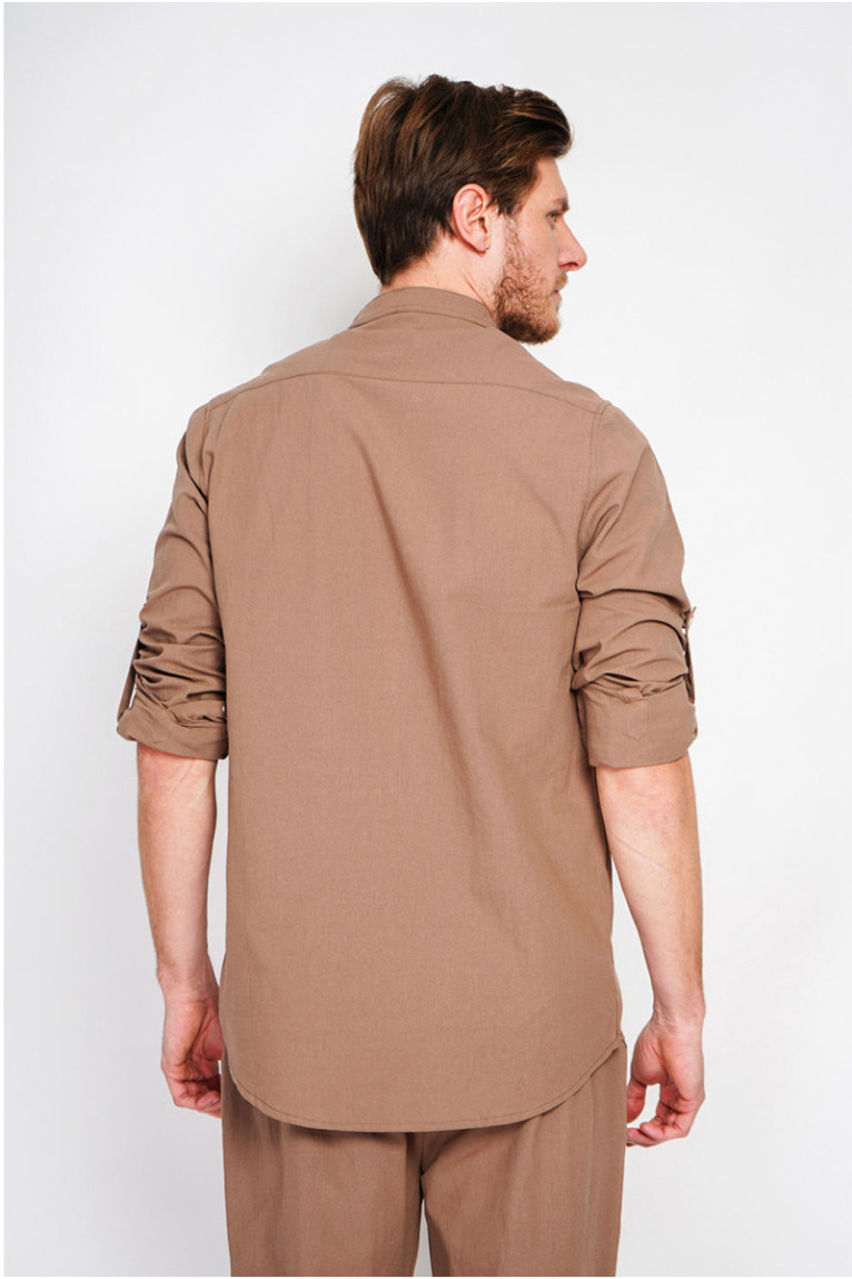 Chemise - SECRET DU LIN - Marron