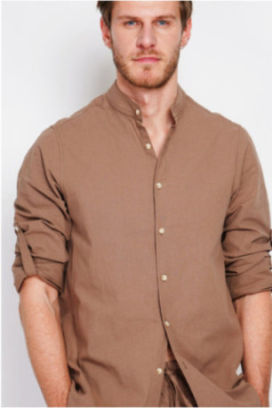 Chemise - SECRET DU LIN - Marron