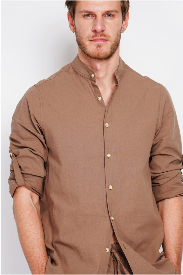 Chemise - SECRET DU LIN - Marron