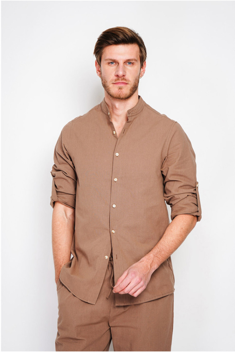 Chemise - SECRET DU LIN - Marron