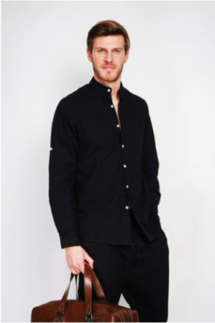Chemise - SECRET DU LIN - Noir