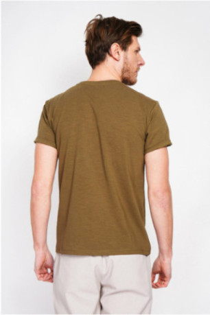 T-shirt - SECRET DU LIN - Kaki Claire