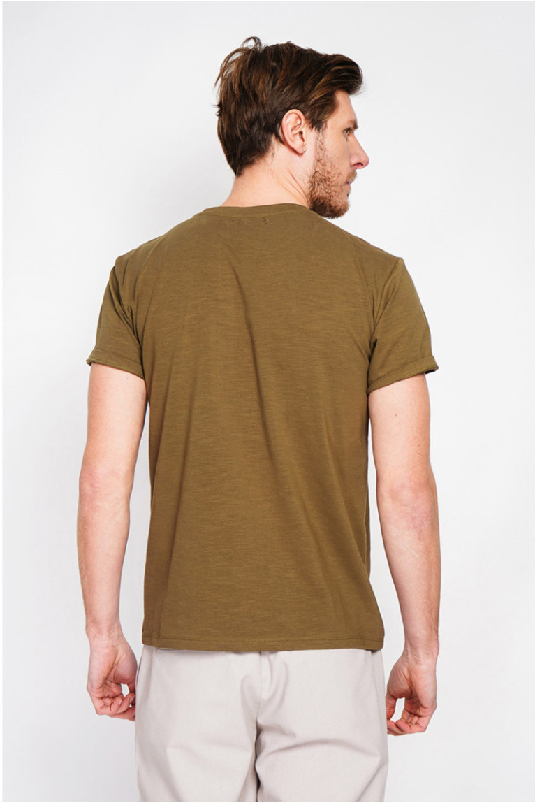 T-shirt - SECRET DU LIN - Kaki Claire