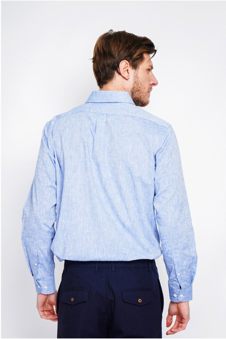 Chemise - SECRET DU LIN - Bleu Jeans