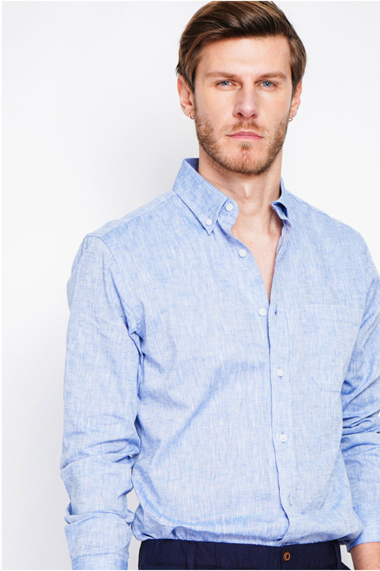 Chemise - SECRET DU LIN - Bleu Jeans