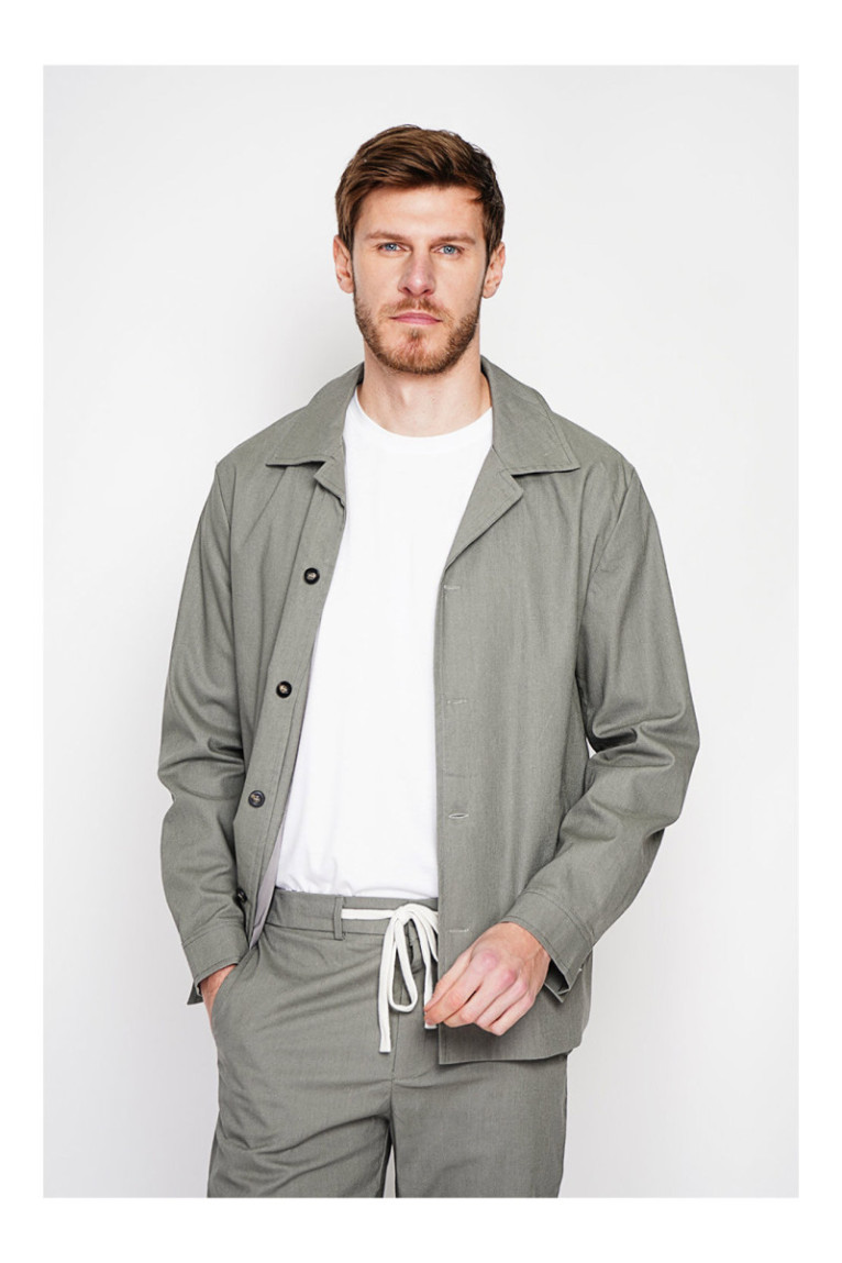 Veste - SECRET DU LIN - Kaki