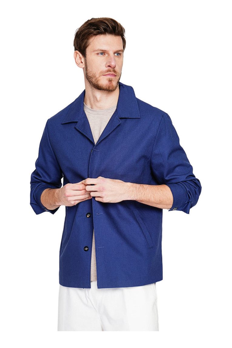 Veste - SECRET DU LIN - Marine