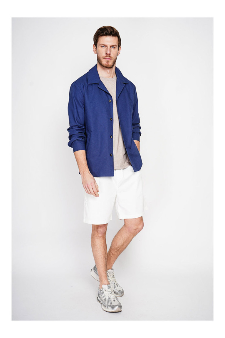 Veste - SECRET DU LIN - Marine