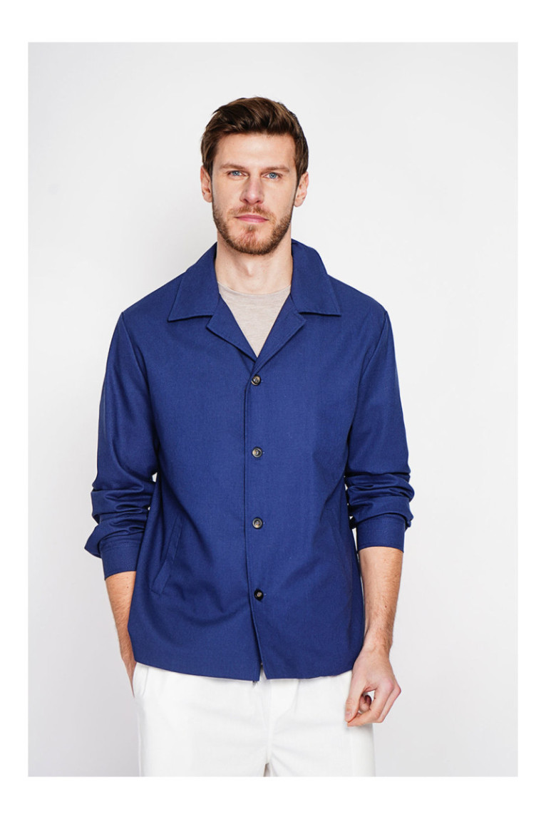 Veste - SECRET DU LIN - Marine
