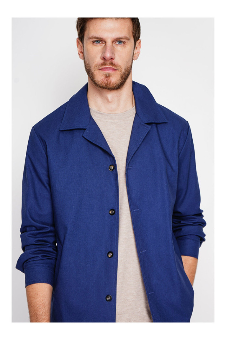 Veste - SECRET DU LIN - Marine