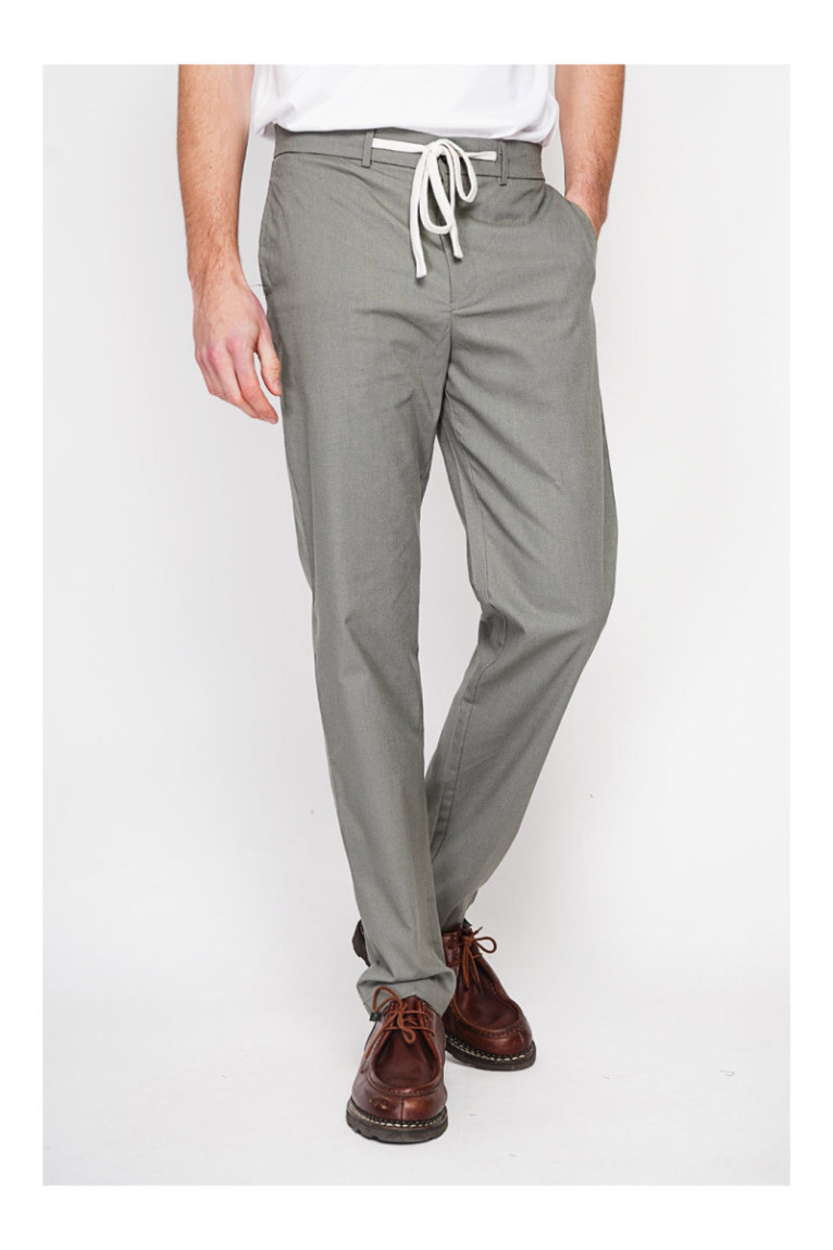 Pantalon - SECRET DU LIN - Kaki