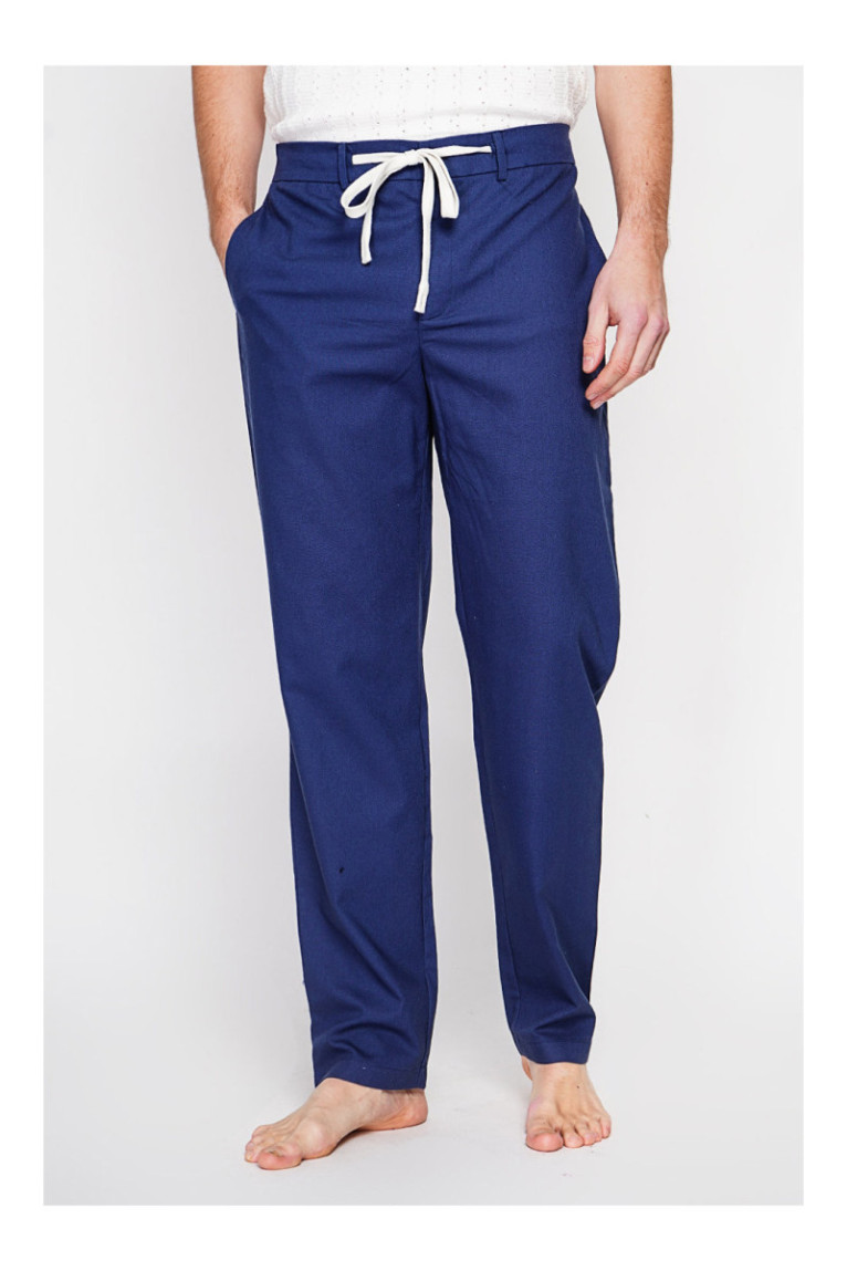 Pantalon - SECRET DU LIN - Marine