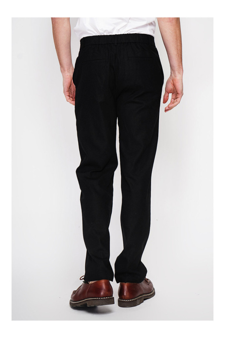 Pantalon - SECRET DU LIN - Noir