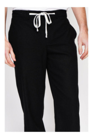 Pantalon - SECRET DU LIN - Noir