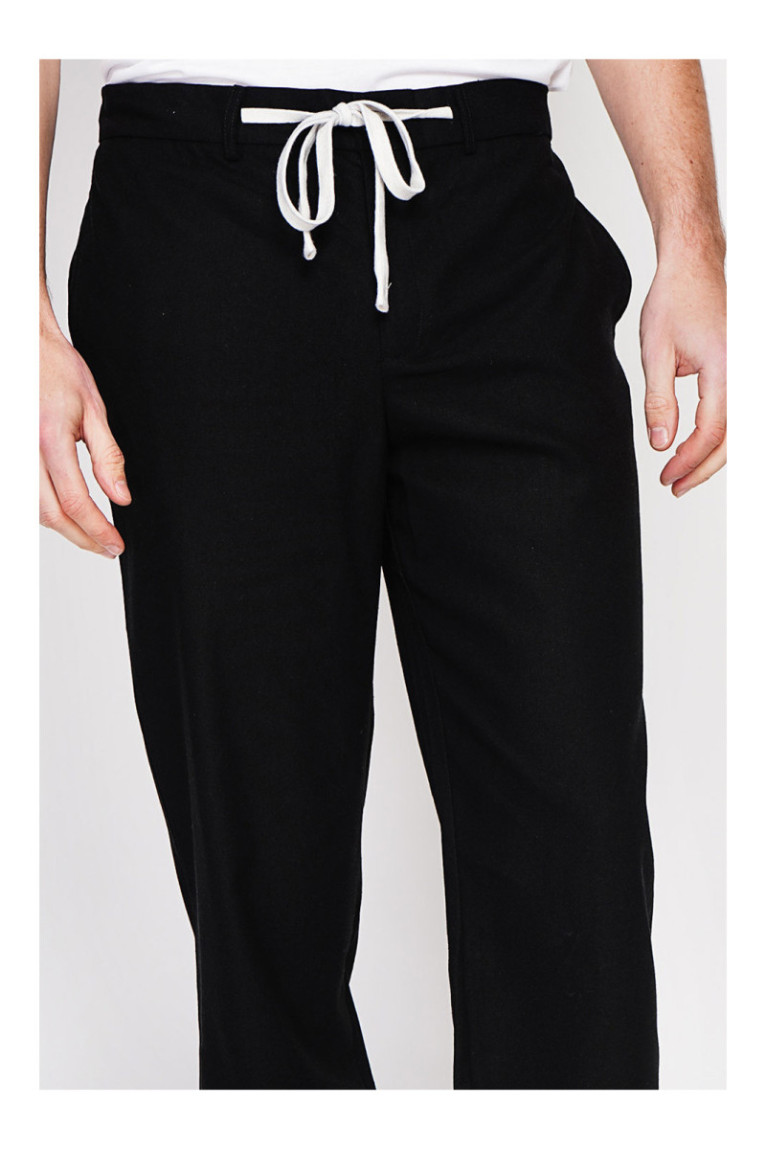 Pantalon - SECRET DU LIN - Noir