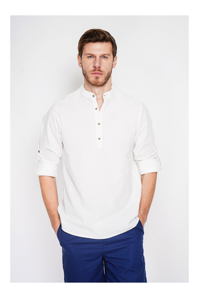 Chemise - SECRET DU LIN - Blanc