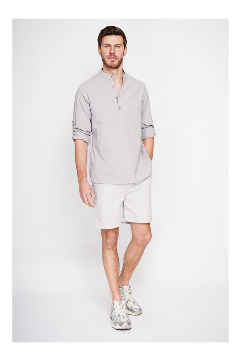 Chemise - SECRET DU LIN - Gris Perle