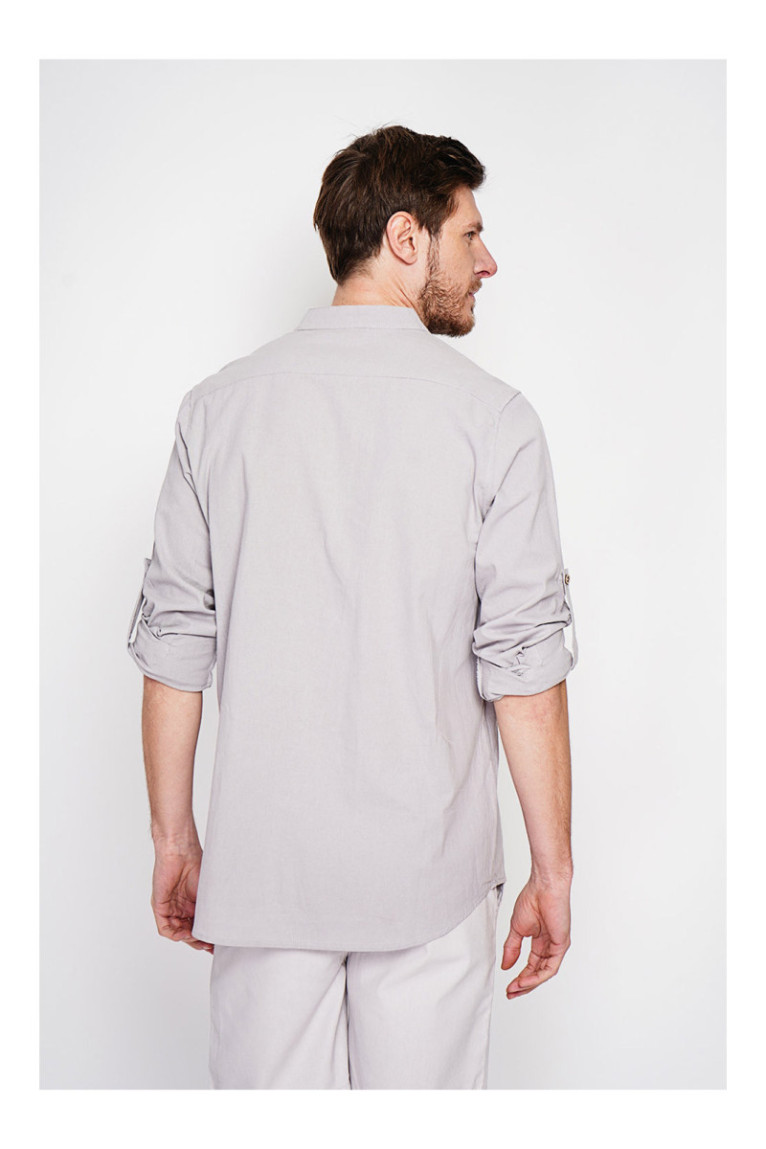 Chemise - SECRET DU LIN - Gris Perle