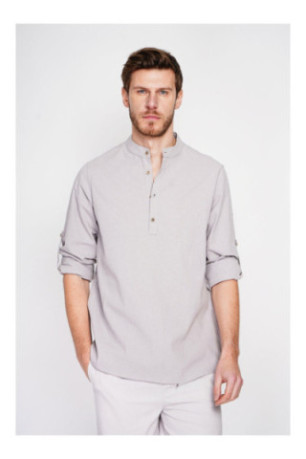 Chemise - SECRET DU LIN - Gris Perle