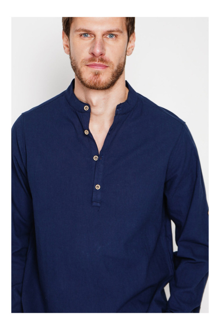 Chemise - SECRET DU LIN - Marine