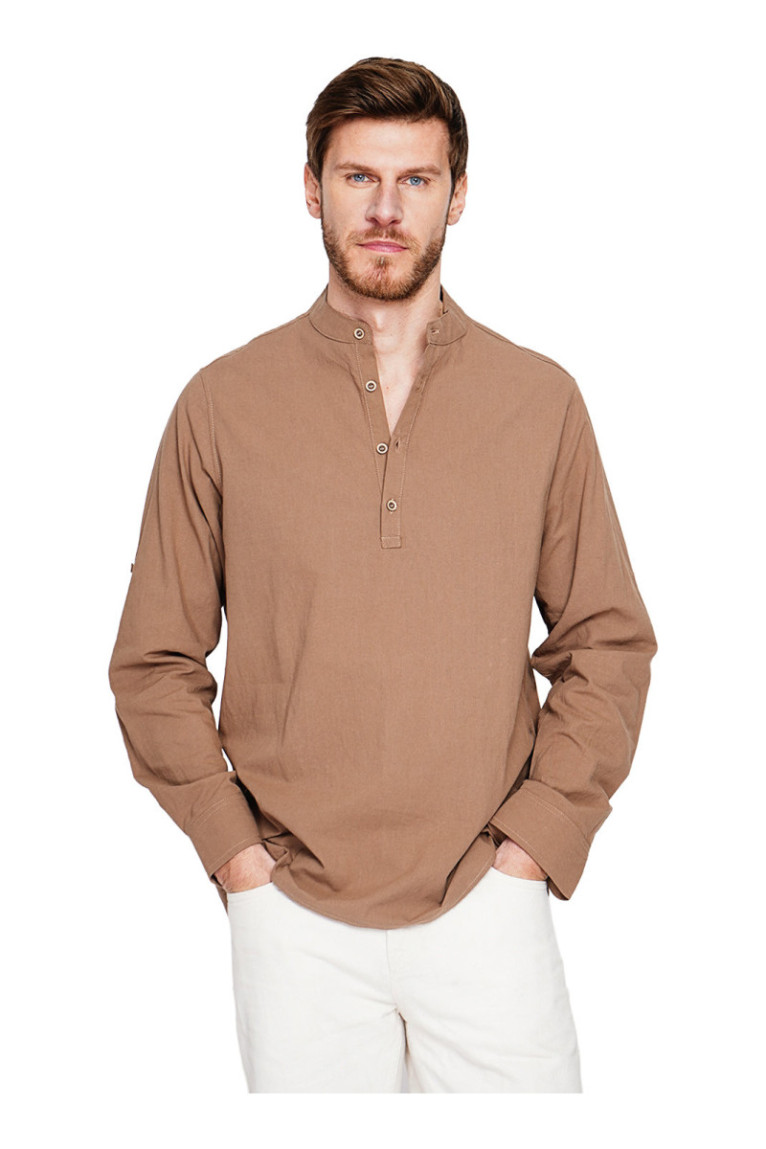 Chemise - SECRET DU LIN - Marron