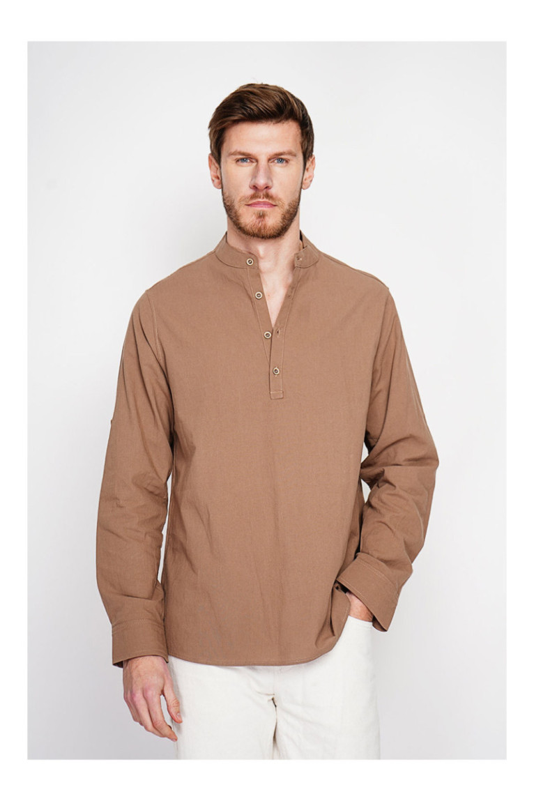 Chemise - SECRET DU LIN - Marron