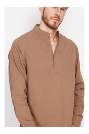 Chemise - SECRET DU LIN - Marron