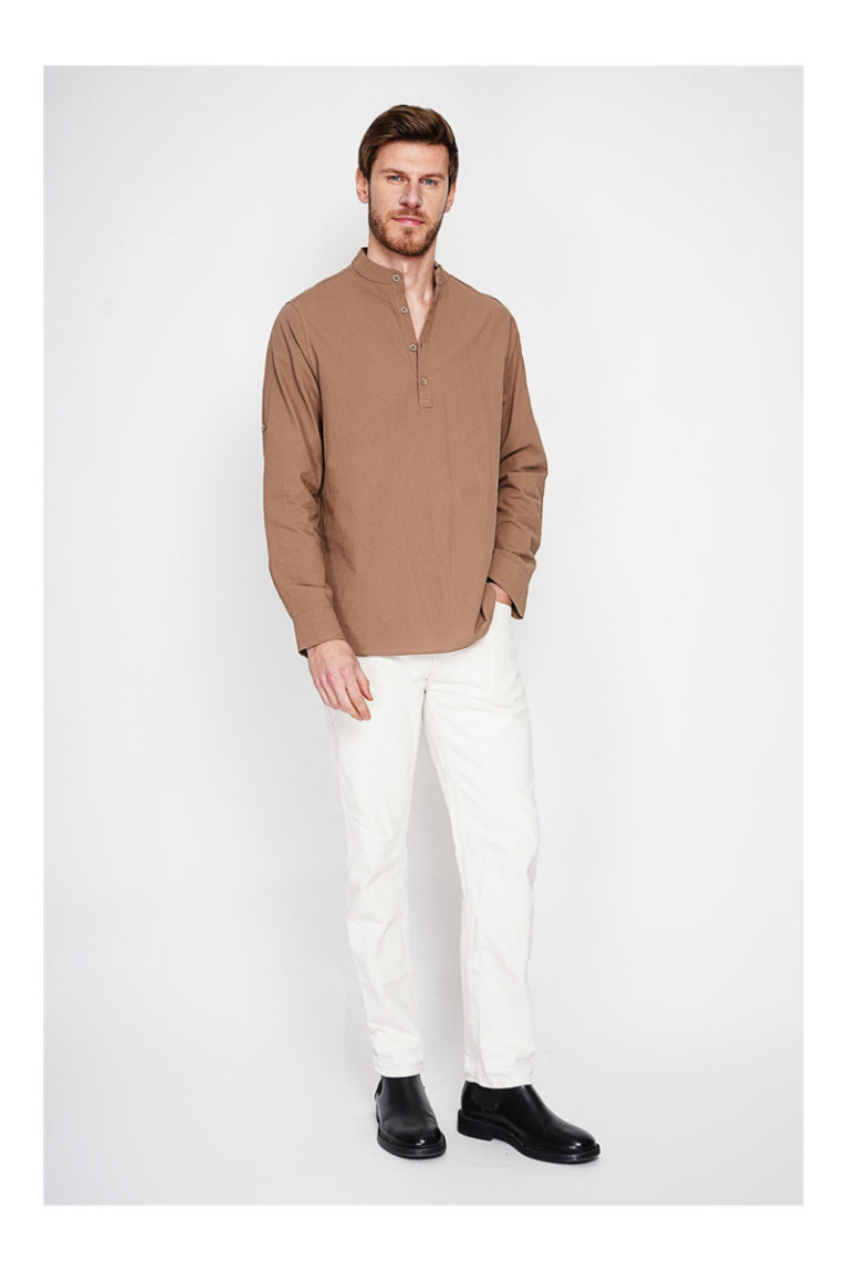 Chemise - SECRET DU LIN - Marron