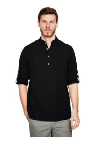 Chemise - SECRET DU LIN - Noir