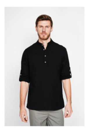 Chemise - SECRET DU LIN - Noir