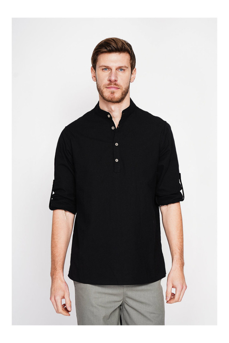 Chemise - SECRET DU LIN - Noir