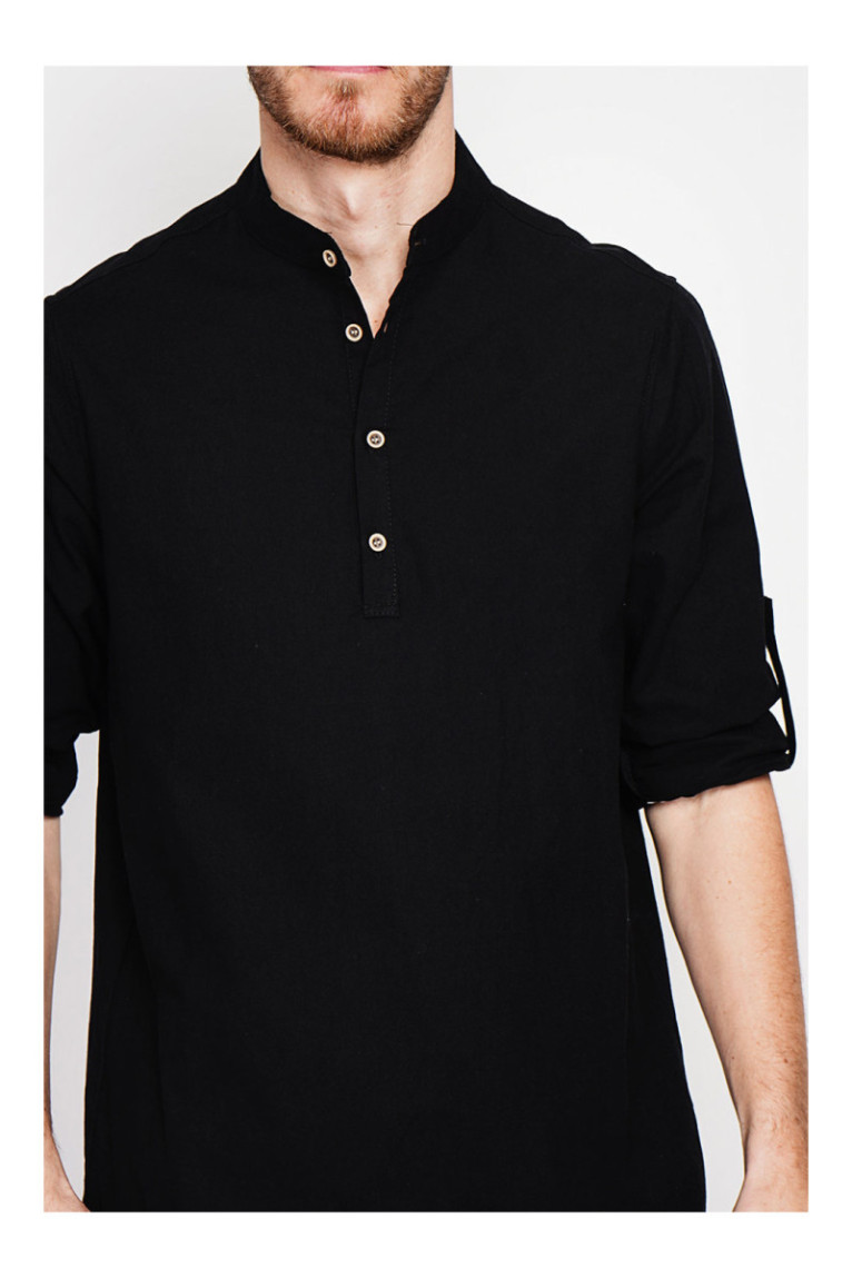 Chemise - SECRET DU LIN - Noir