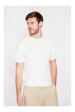 Pull - SECRET DU LIN - Blanc