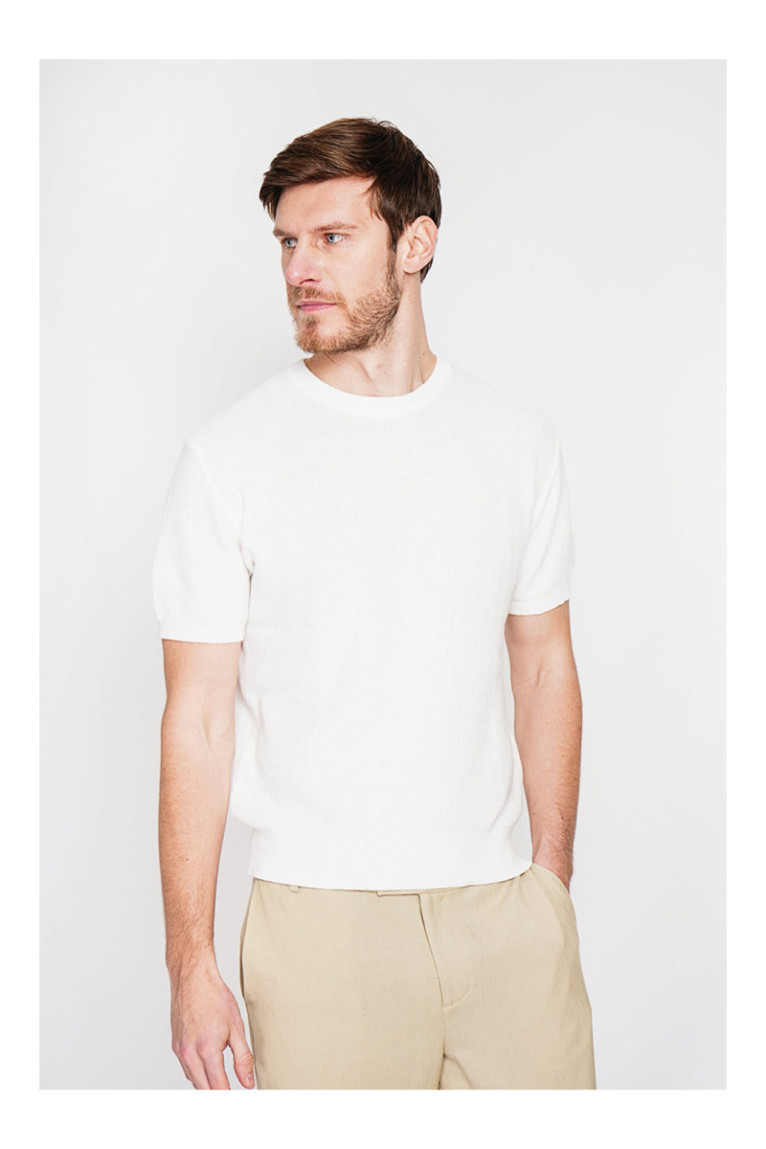 Pull - SECRET DU LIN - Blanc