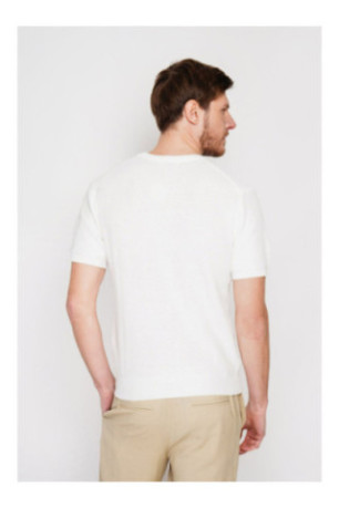 Pull - SECRET DU LIN - Blanc