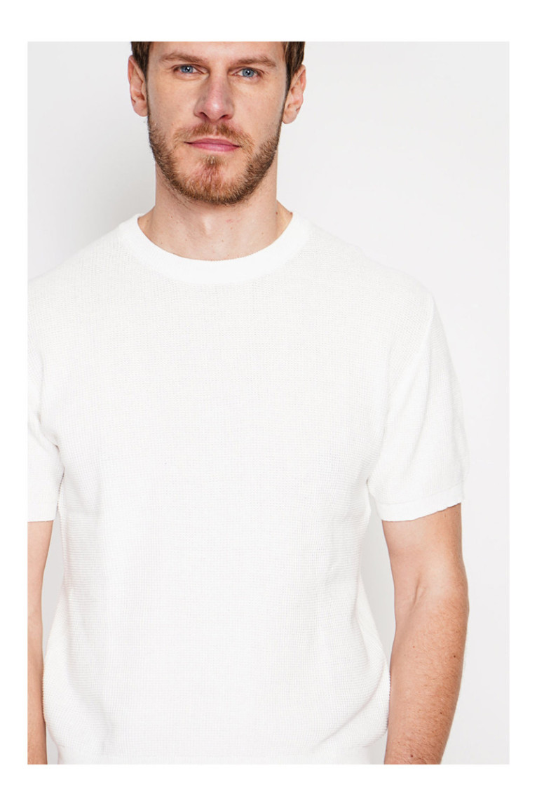 Pull - SECRET DU LIN - Blanc