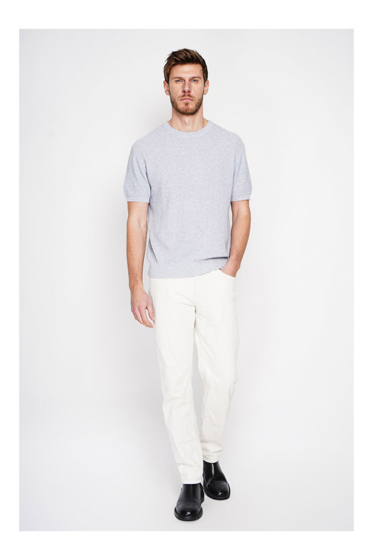 Pull - SECRET DU LIN - Gris Perle