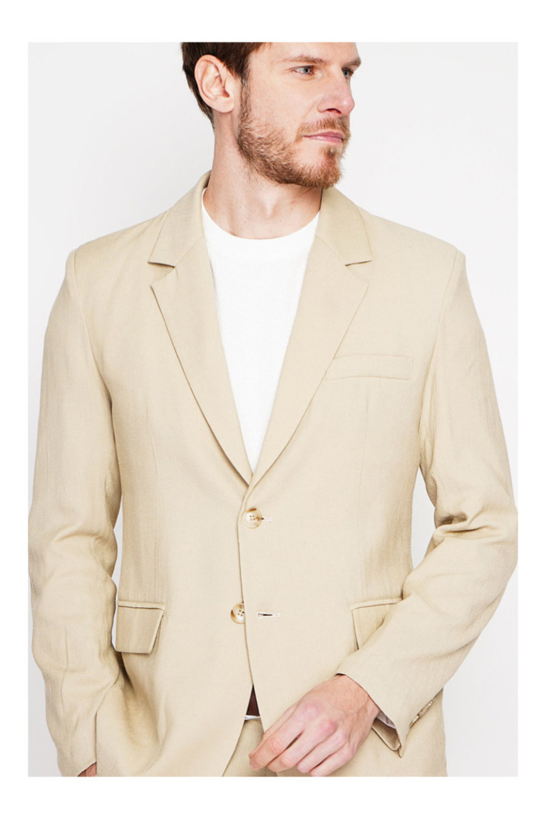 Veste - SECRET DU LIN - Camel