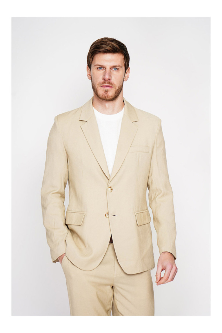 Veste - SECRET DU LIN - Camel