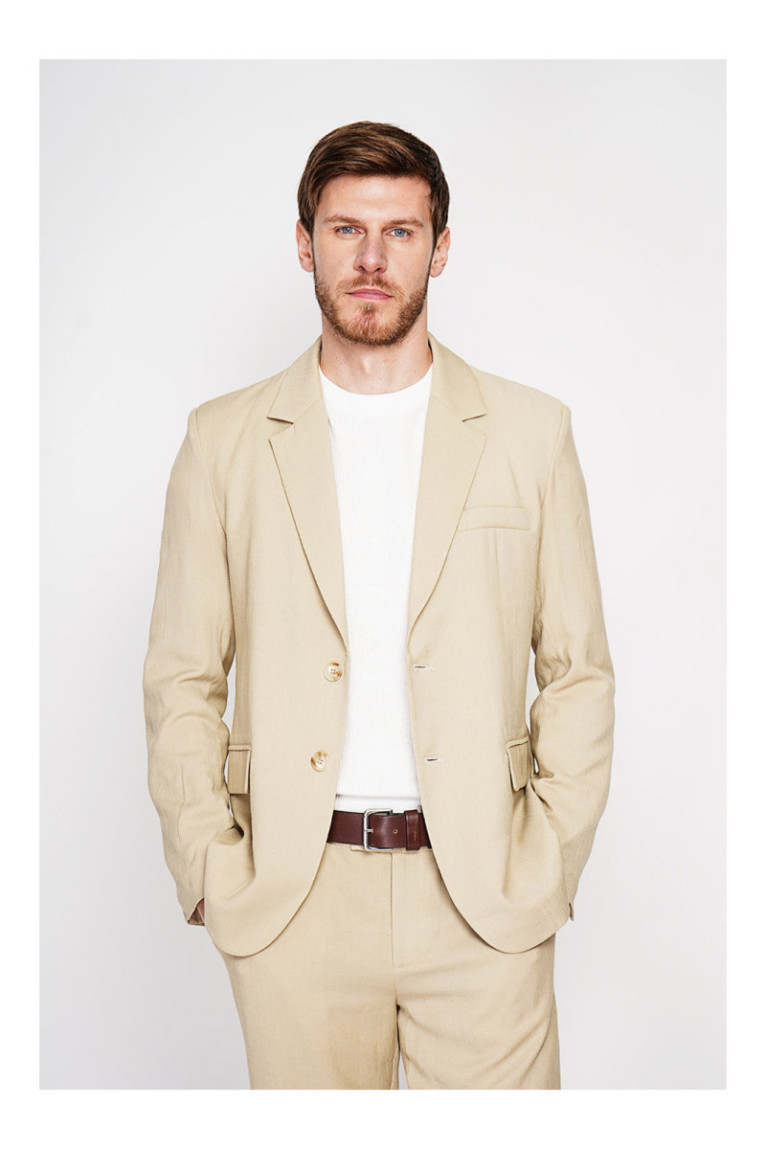Veste - SECRET DU LIN - Camel