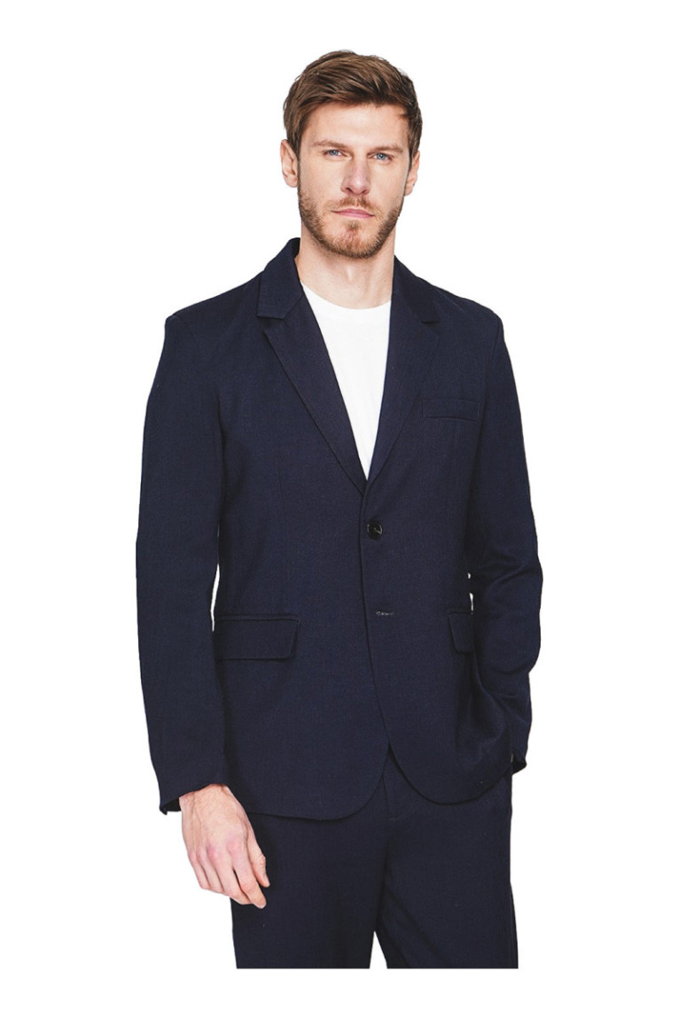 Veste - SECRET DU LIN - Marine