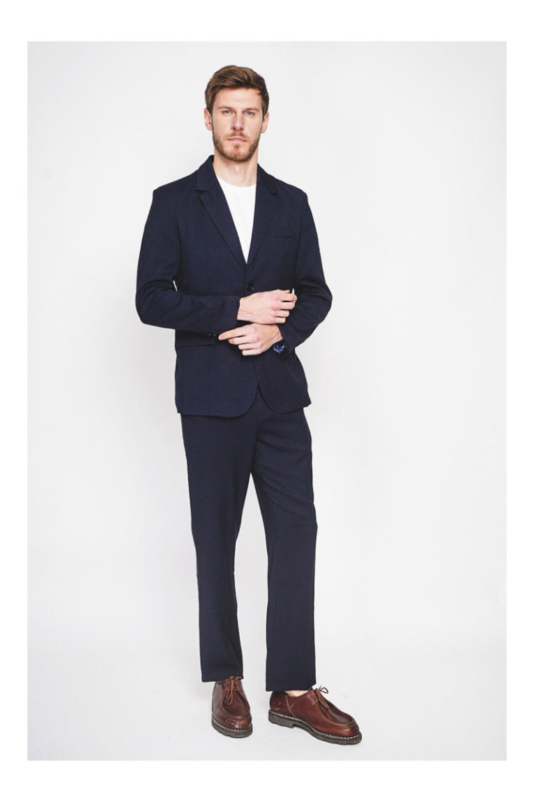 Veste - SECRET DU LIN - Marine