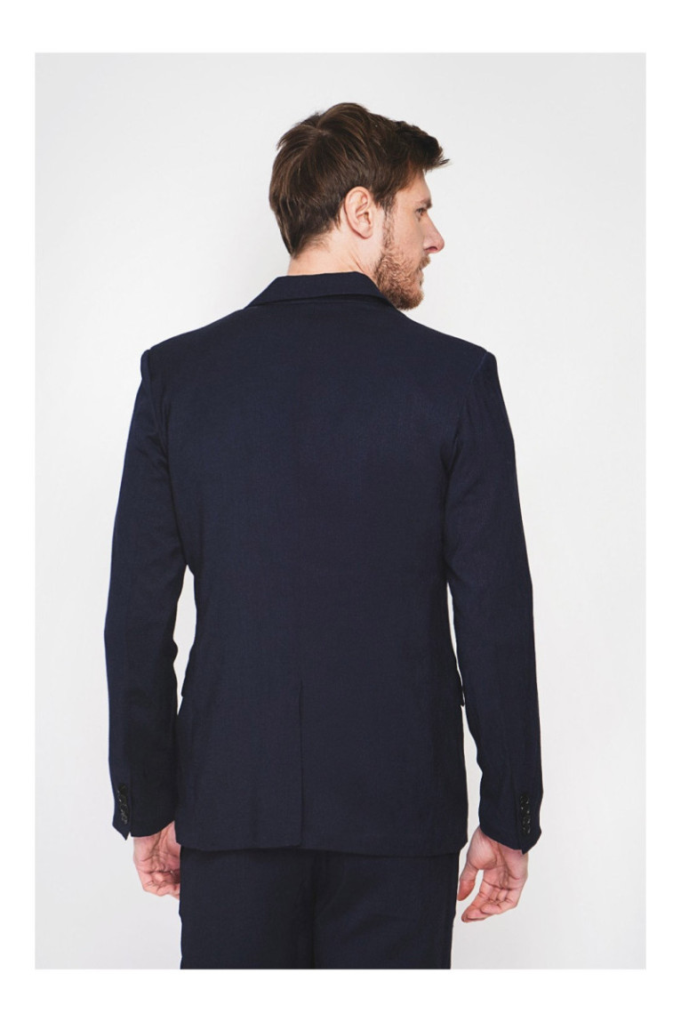 Veste - SECRET DU LIN - Marine